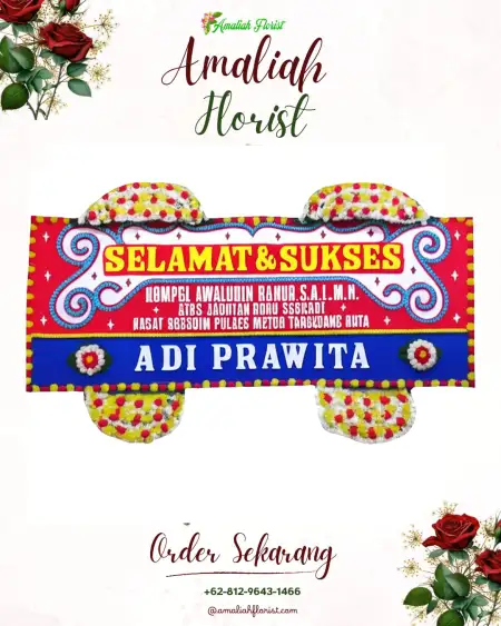 Papan Bunga Ucapan Selamat Guntung Paikat