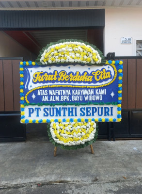 Papan Bunga Duka di Guntung Paikat
