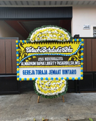 Papan Bunga Duka di Guntung Paikat